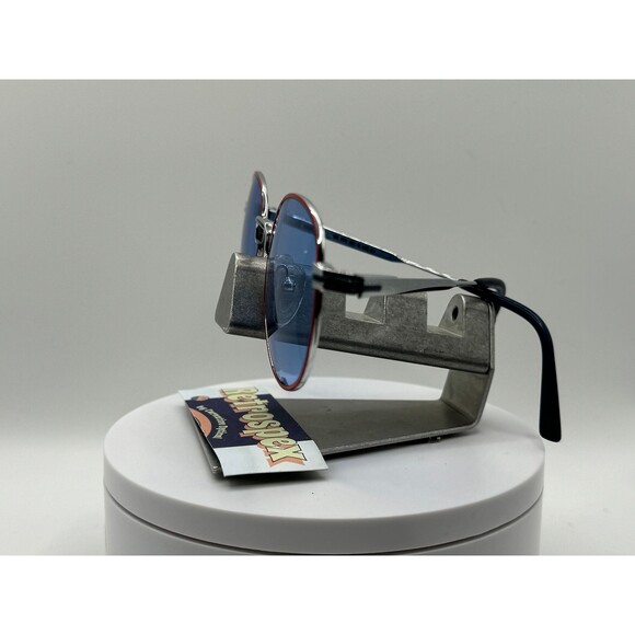 Vintage Eyeglasses NOS Large Round Blue Lens Red/Blue Frame 1990s-2000s - Picture 8 of 9